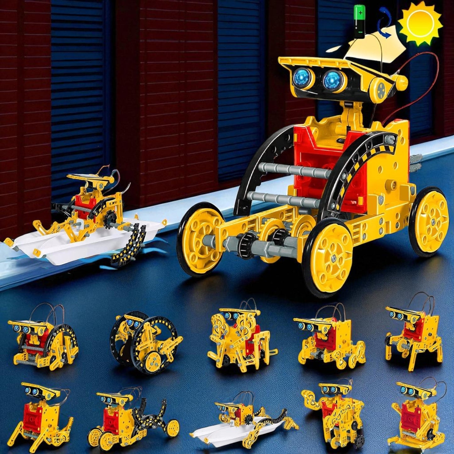 Jouet Robot - RoboLab™ - 12 en 1 Jaune